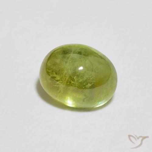 9,17 ctw natürlicher Olivgrün Sphene, Oval, Transparent