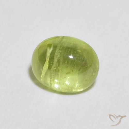 9,17 ctw natürlicher Lebendiges grün Sphene, Oval, Transparent