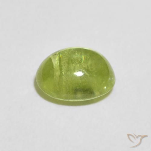 9,17 ctw natürlicher Lebendiges grün Sphene, Oval, Transparent