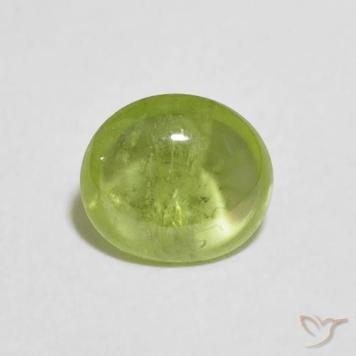 1.04ct Natürlicher Mittelgrün Sphene, Oval, Transparent