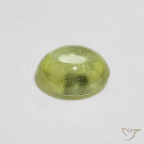 9,17 ctw natürlicher limettengrün Sphene, Oval, Transparent