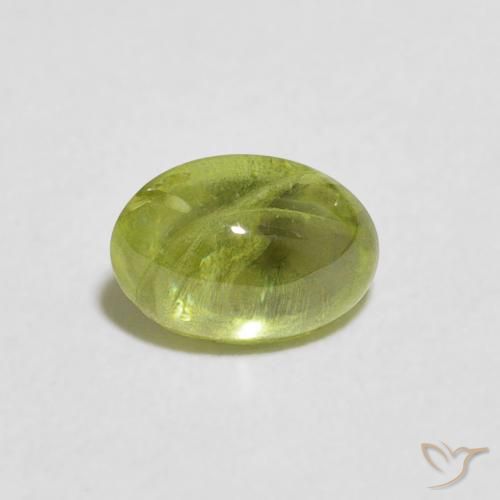 0.97ct Natürlicher Olivgrün Sphene, Oval, Transparent