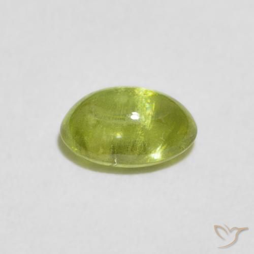 9,17 ctw natürlicher Olivgrün Sphene, Oval, Transparent