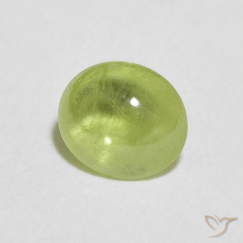 9,17 ctw natürlicher hellgrün Sphene, Oval, Transparent