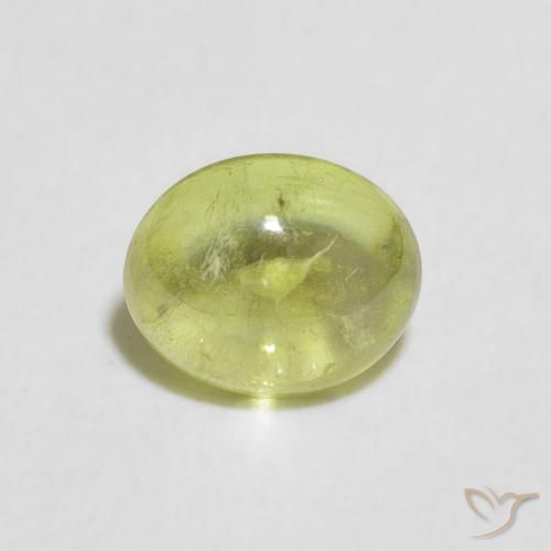 1.19ct Natürlicher limettengrün Sphene, Oval, Transparent