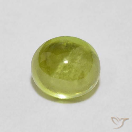 1.39ct Natürlicher Warmes Erdgrün Sphene, Oval, Transparent