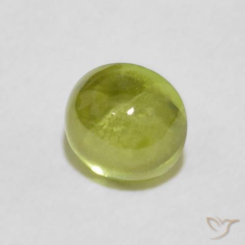 9,17 ctw natürlicher Warmes Erdgrün Sphene, Oval, Transparent