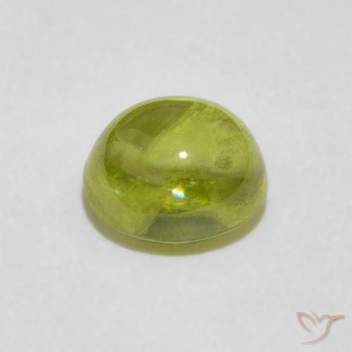 9,17 ctw natürlicher Warmes Erdgrün Sphene, Oval, Transparent
