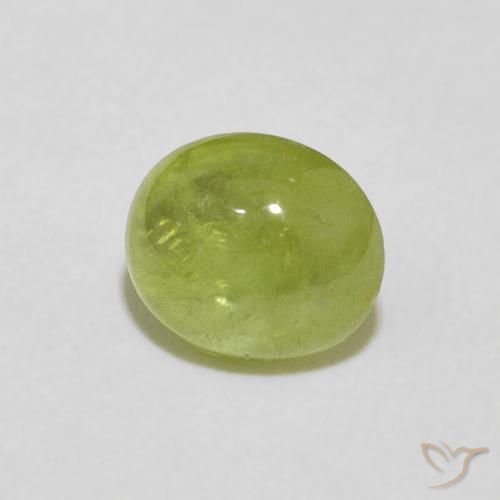 9,17 ctw natürlicher Olivgrün Sphene, Oval, Transparent