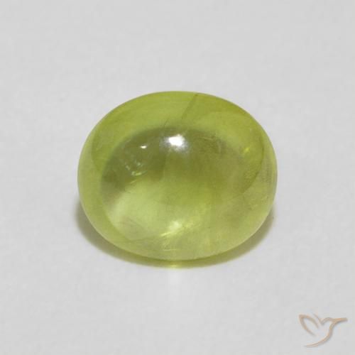 1.32ct Natürlicher Mittelgrün Sphene, Oval, Transparent