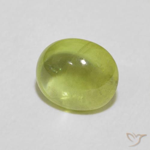 9,17 ctw natürlicher Mittelgrün Sphene, Oval, Transparent
