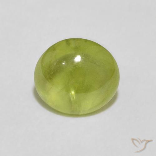 1.75ct Natürlicher Warmes Waldgrün Sphene, Oval, Transparent