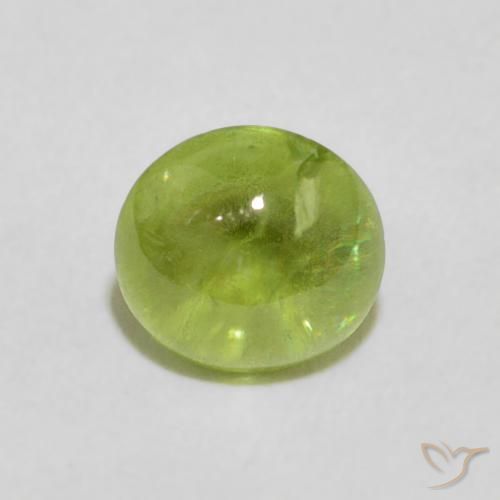 1.18ct Natürlicher Mittelgrün Sphene, Oval, Transparent