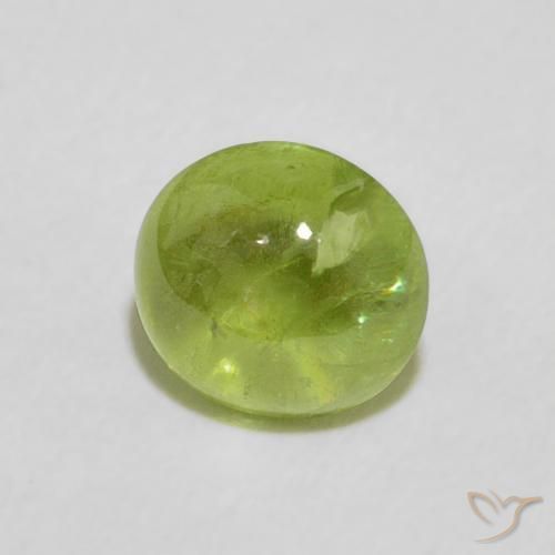 9,17 ctw natürlicher Mittelgrün Sphene, Oval, Transparent