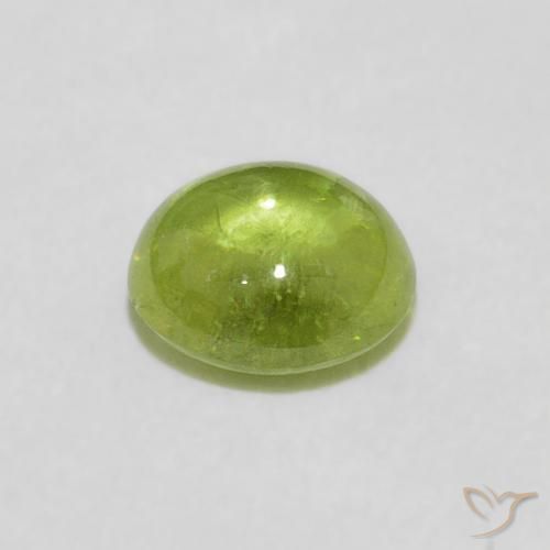 9,17 ctw natürlicher Mittelgrün Sphene, Oval, Transparent
