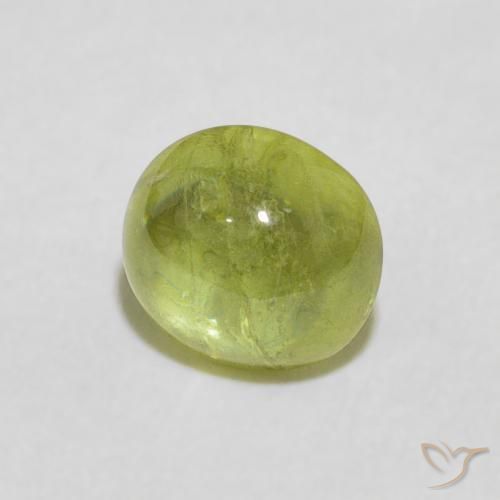 9,17 ctw natürlicher gelblich-grün Sphene, Oval, Transparent