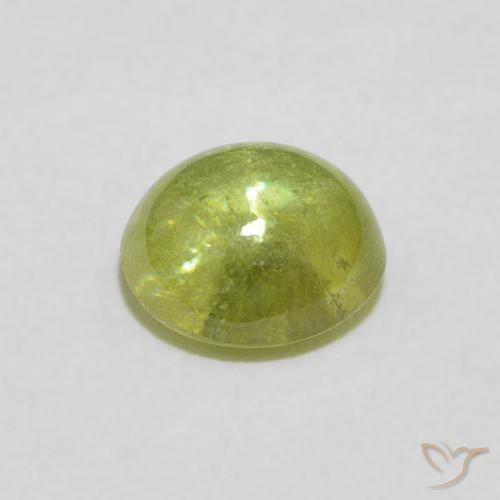 9,17 ctw natürlicher gelblich-grün Sphene, Oval, Transparent