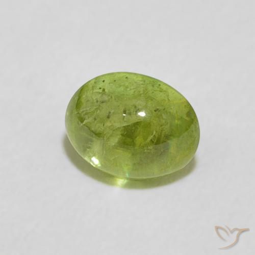 9,17 ctw natürlicher Lebendiges grün Sphene, Oval, Transparent