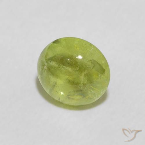 9,17 ctw natürlicher Lebendiges grün Sphene, Oval, Transparent