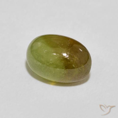 9,17 ctw natürlicher gelblich-grün Sphene, Oval, Transparent