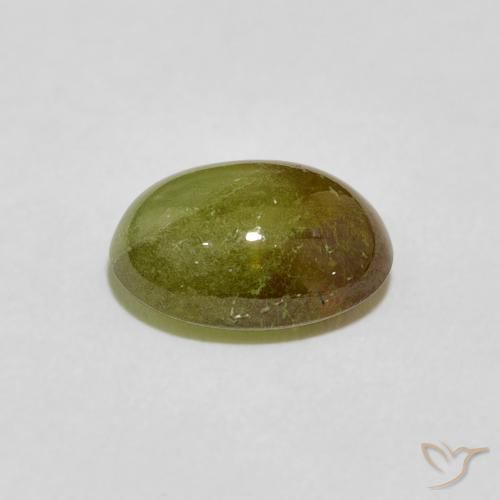 9,17 ctw natürlicher gelblich-grün Sphene, Oval, Transparent