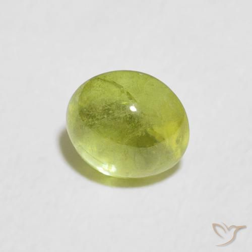 9,17 ctw natürlicher Olivgrün Sphene, Oval, Transparent
