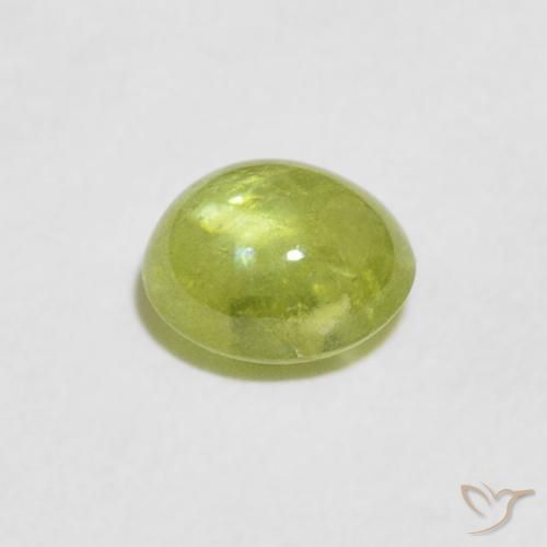 9,17 ctw natürlicher Olivgrün Sphene, Oval, Transparent