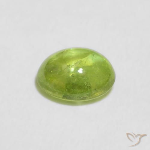 9,17 ctw natürlicher Lebendiges grün Sphene, Oval, Transparent