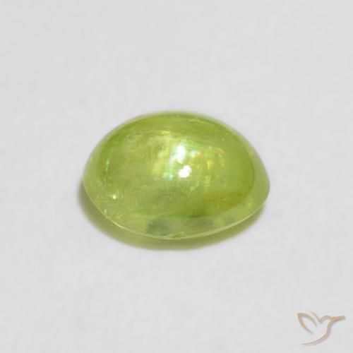 9,17 ctw natürlicher Mittelgrün Sphene, Oval, Transparent