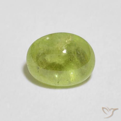 0.91ct Natürlicher Mittelgrün Sphene, Oval, Transparent