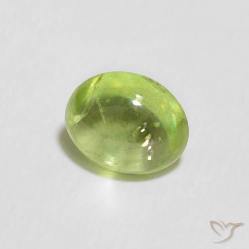 9,17 ctw natürlicher Lebendiges grün Sphene, Oval, Transparent