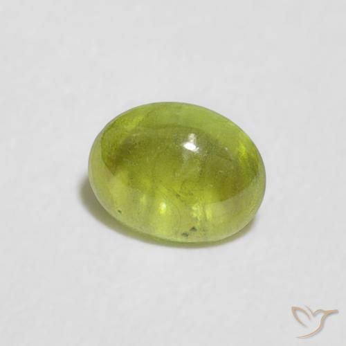 9,17 ctw natürlicher Olivgrün Sphene, Oval, Transparent