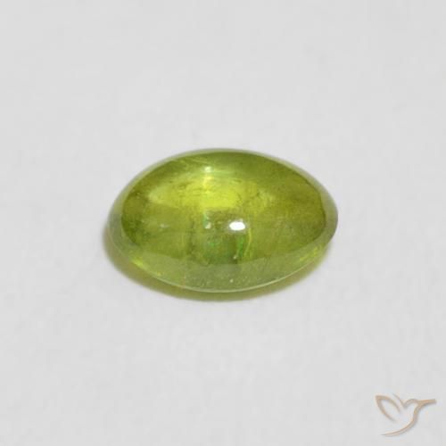 9,17 ctw natürlicher Olivgrün Sphene, Oval, Transparent