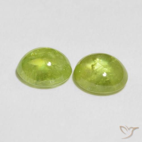 2.74 ct natürliche Lebendiges grün Sphene-Edelsteine, Oval, Transparent