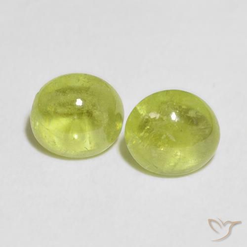 2.61ctw Natürlicher Olivgrün Sphene, Oval, Transparent