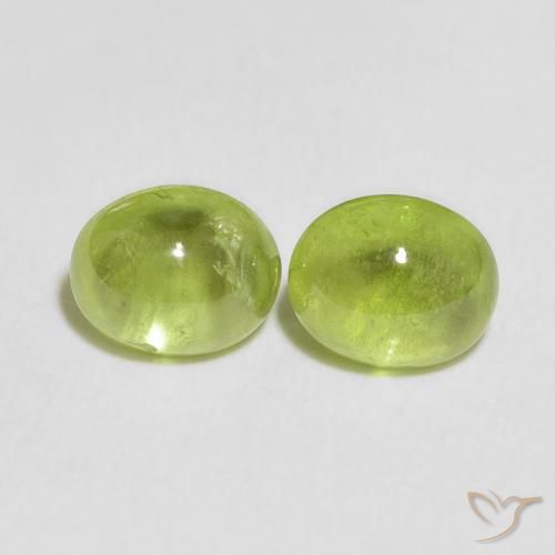 2.73ctw Natürlicher Mittelgrün Sphene, Oval, Transparent