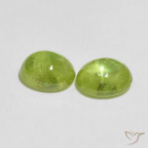 2.73 ct natürliche Mittelgrün Sphene-Edelsteine, Oval, Transparent