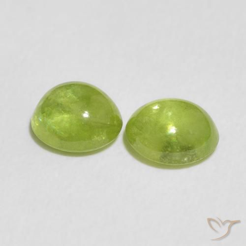 2.07 ct natürliche Mittelgrün Sphene-Edelsteine, Oval, Transparent