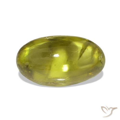 9,17 ctw natürlicher Zitronengelb Sphene, Oval, Transparent
