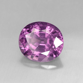 1,89 ctw natürlicher violetter Spinell, Oval Schliff, VVS-VS