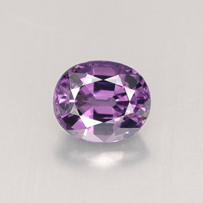 0,82 ctw natürlicher violetter Spinell, Oval Schliff, VVS-VS