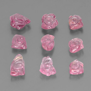  ct natürliche rosafarbener Spinell-Edelsteine, Fantasieschliff, Transparent