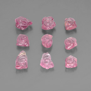  ct natürliche rosafarbener Spinell-Edelsteine, Fantasieschliff, Transparent