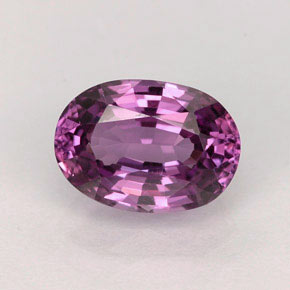2,12 ctw natürlicher violetter Spinell, Oval Schliff, VVS-VS