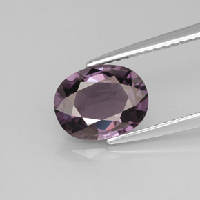 2,03 ctw natürlicher violetter Spinell, Oval Schliff, VVS-VS