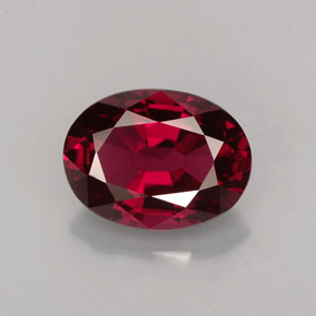 1,77 ctw natürlicher roter Spinell, Oval Schliff, VS