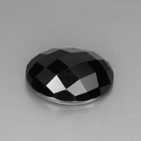 9,20 ctw natürlicher schwarzer Spinell, Oval Schliff, Lichtundurchlässig