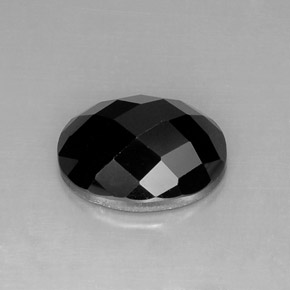 11,93 ctw natürlicher schwarzer Spinell, Oval Schliff, Lichtundurchlässig