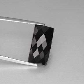 14,35 ctw natürlicher schwarzer Spinell, Baguette, Lichtundurchlässig