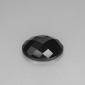 10,83 ctw natürlicher schwarzer Spinell, Oval Schliff, Lichtundurchlässig